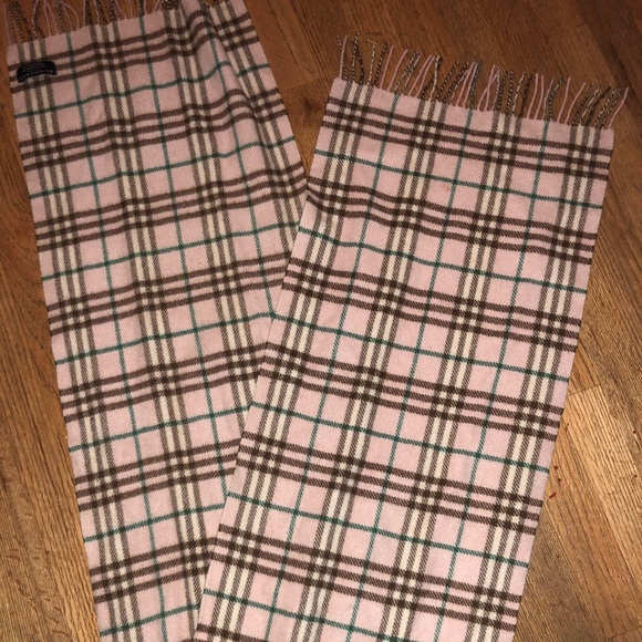 Burberry Accessories Burberry Cashmere Nova Check Candy Pink Scarf